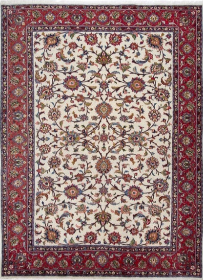 Traditional Sarouk Sultanabad Fine Hand-knotted Persian Carpet-id1
