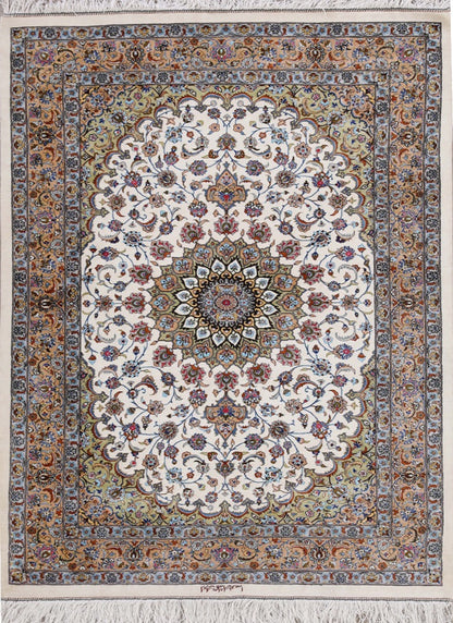 Persian Handmade Kashan Silk Traditional Area Rug-id1
