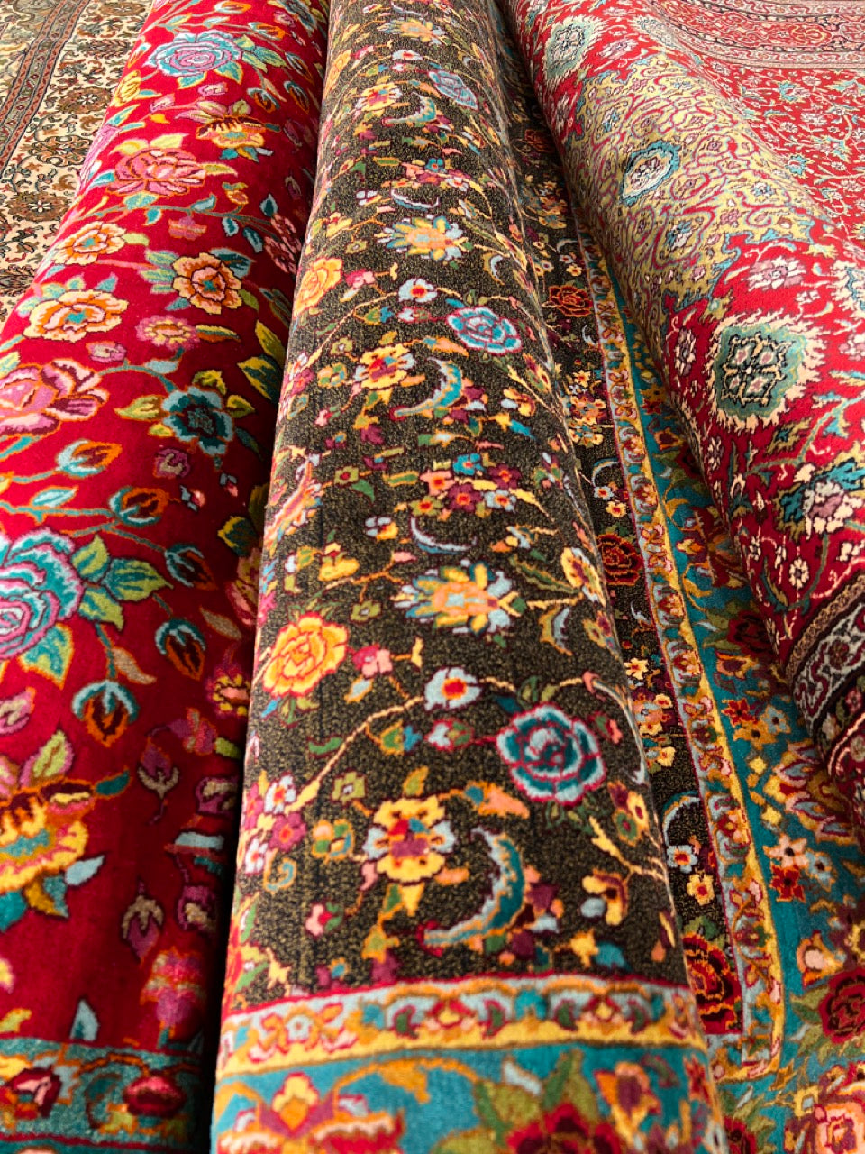 Handmade persian rugs rolls