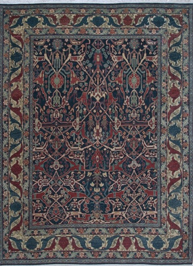 Traditional Handmade Wool Area Rug with A floral Pattern product image #29401223659690