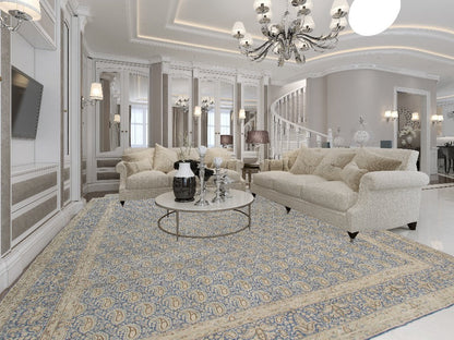 Traditional Persian Paisley Vintage Wool Area Rug