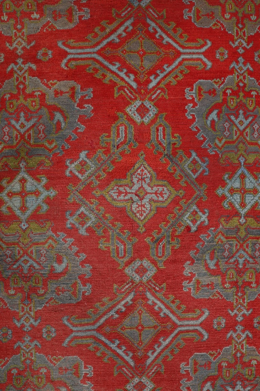 Handmade Fine Antique Turkish Oushak Wool Area Rug product image #27819200676010