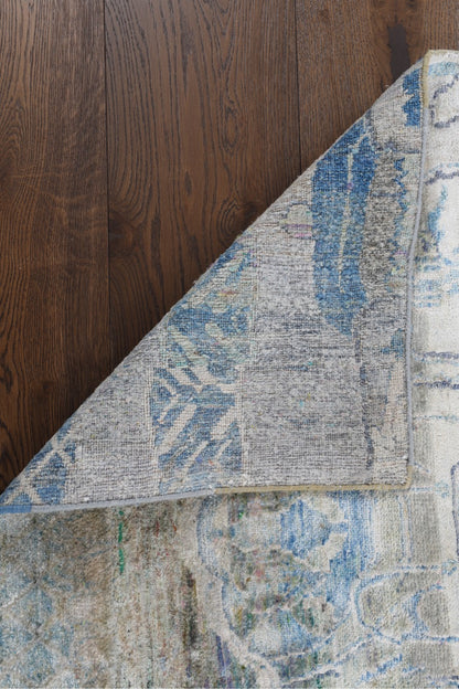Modern Transitional Indian Hand-Knotted Runner-id6
