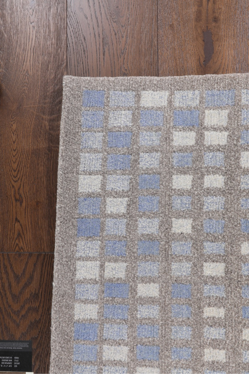 Modern Wool Multicolor Area Rug
