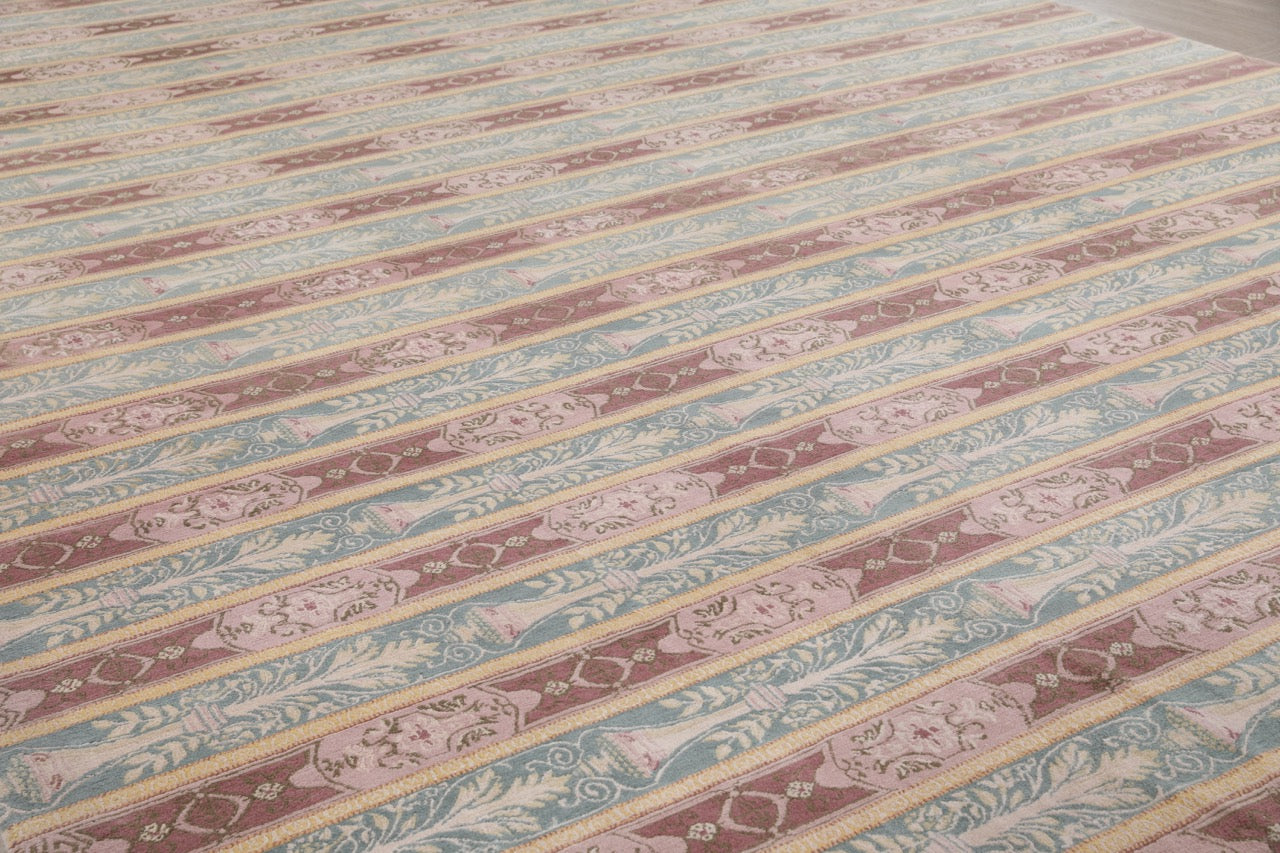 Nepali Modern Handmade Oversized Wool Rug.