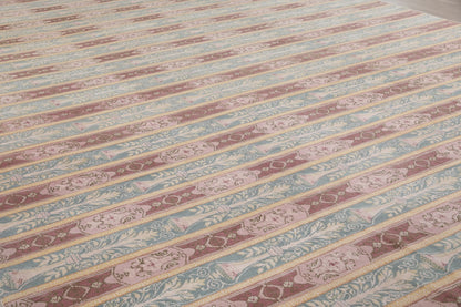 Nepali Modern Handmade Oversized Wool Rug.