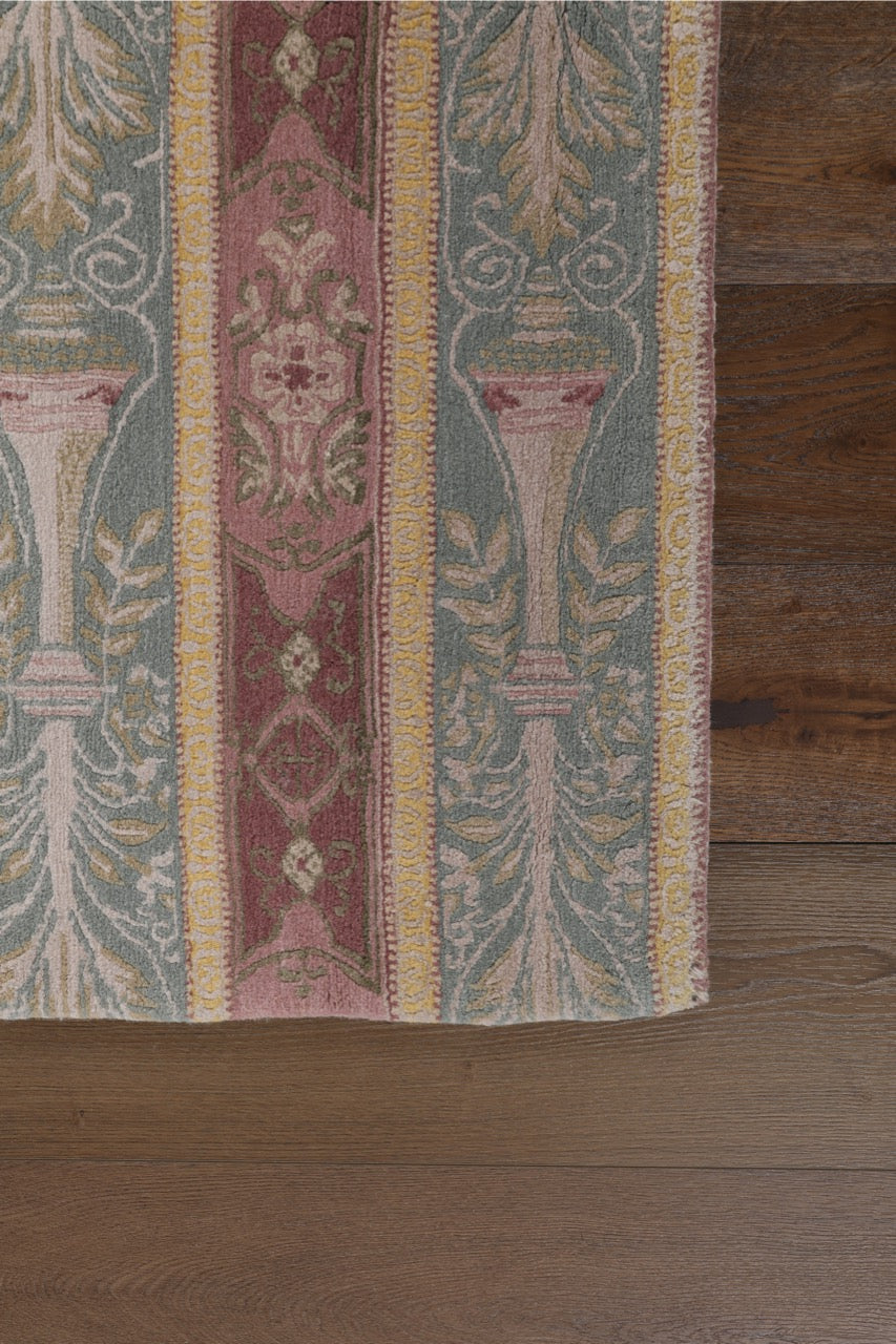 Nepali Modern Handmade Oversized Wool Rug.