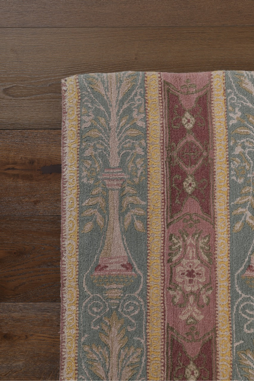 Nepali Modern Handmade Oversized Wool Rug.