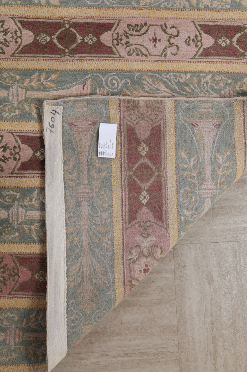 Nepali Modern Handmade Oversized Wool Rug.