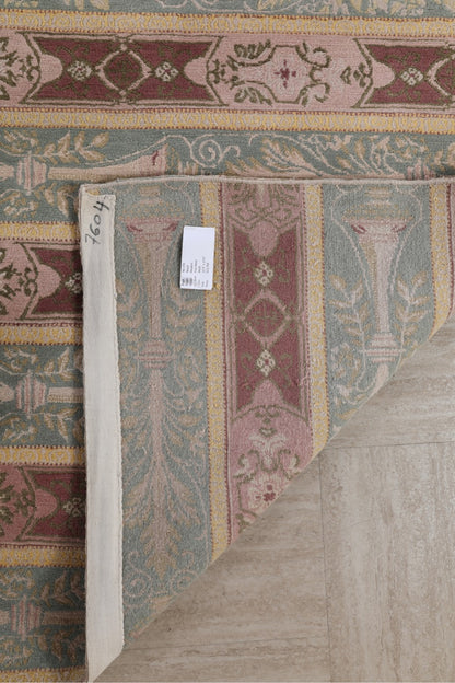 Nepali Modern Handmade Oversized Wool Rug.
