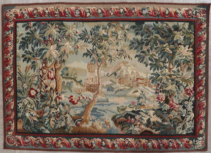 Unique Fine Romanian Handmade Pure Silk Tapestry-id1
