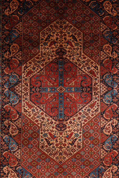 Persian Handmade Pure Silk Turkmen Design