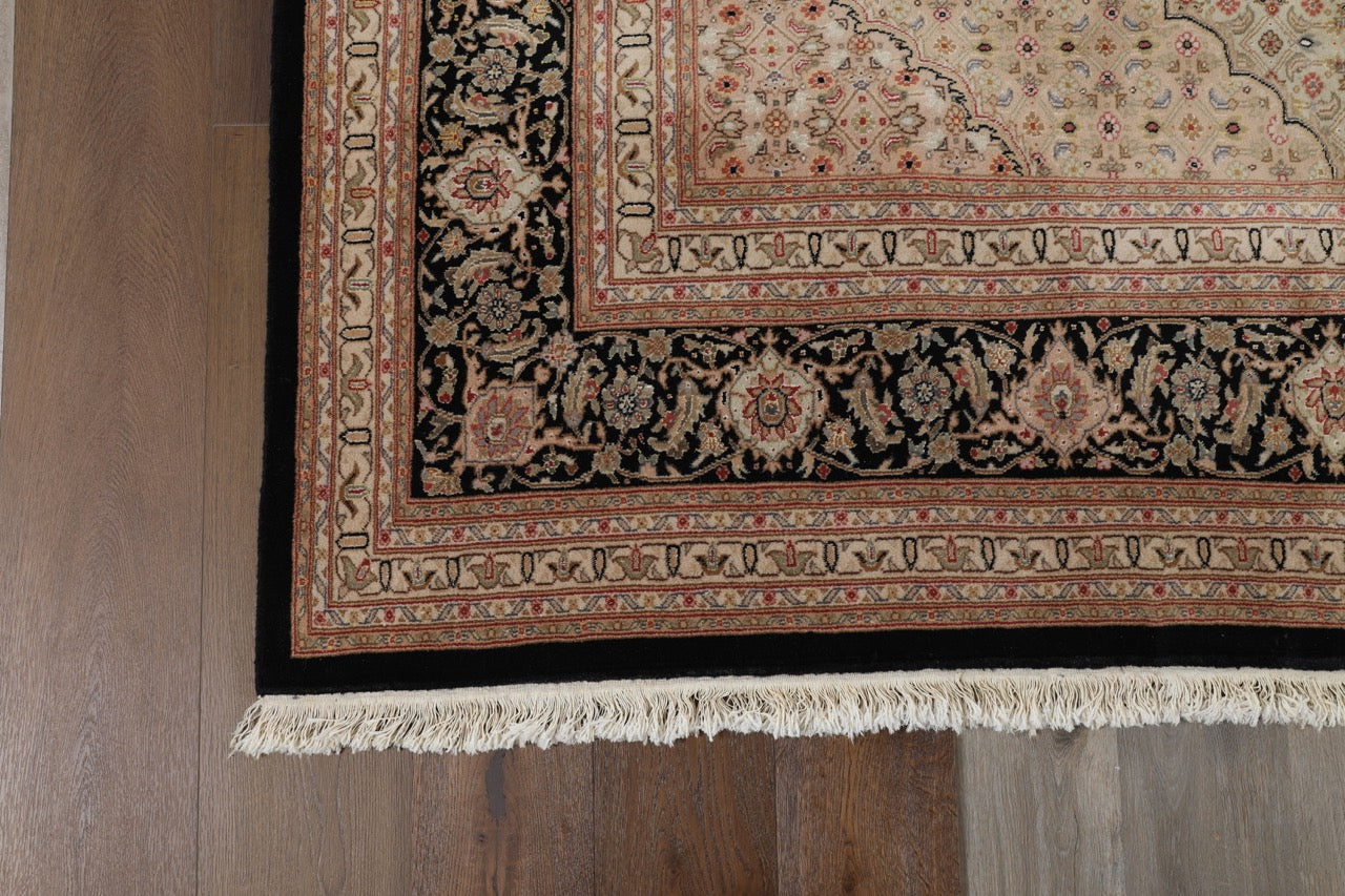 Original Fine Handmade Wool And Silk Rug with Herati Design
