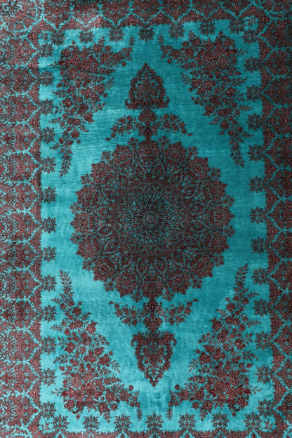 Persian Authentic Fine Silk Qom Rug
