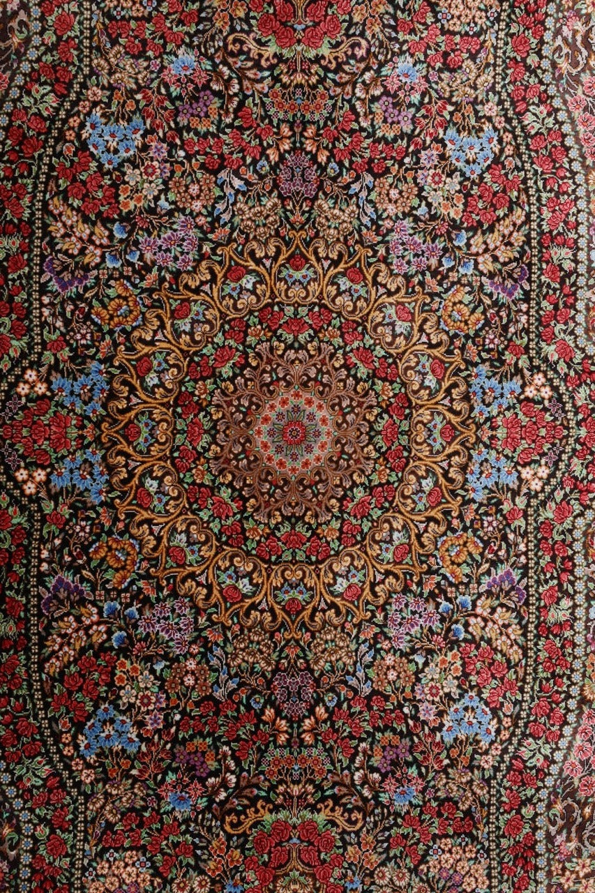 Traditional Persian Qom Moradi Silk Rug product image #27792105308330