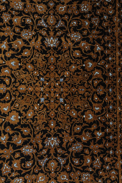 Silk Fine Hand-Knotted Traditional  Persian  Qom  Rug