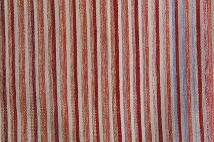Handmade Modern Striped Multicolor Wool Kilim