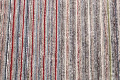 Handmade Modern Striped Multicolor Wool Kilim-id2
