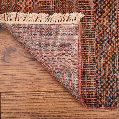 Indian Modern  Handmade Wool And Silk Area rug