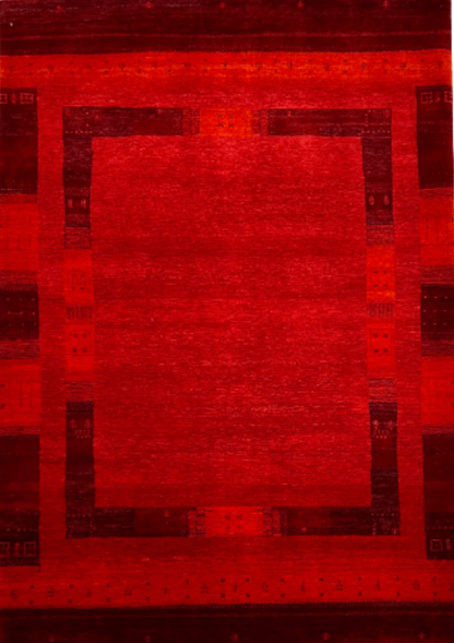 Indian  Handwoven Gashgai Similar To Navaho Area Rug-id1
