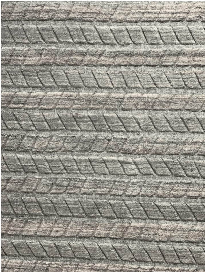 Indian Contemporary Handloom Area Rug With Geometric Pattern