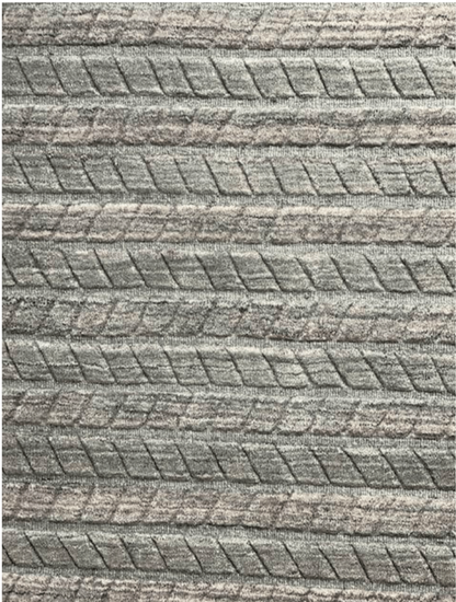 Indian Contemporary Handloom Area Rug With Geometric Pattern