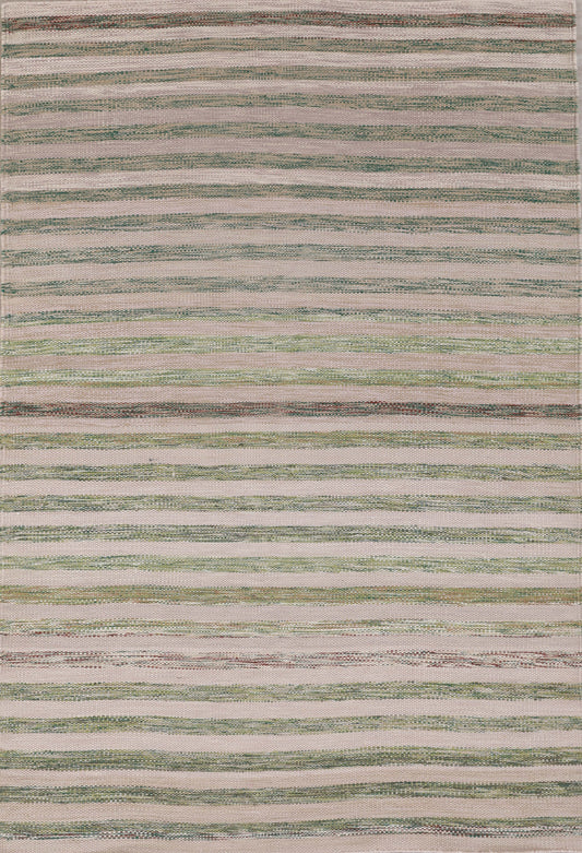 Handmade Modern Wool Striped Multicolor featured #7562496508074 