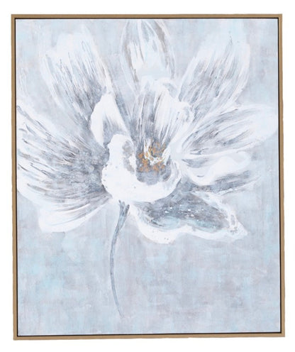 Gold Framed White Flower Painting-id1
