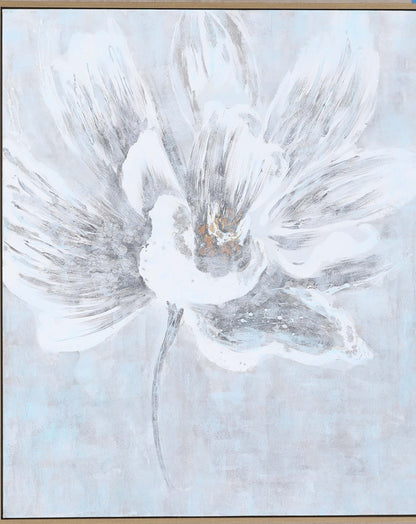 Gold Framed White Flower Painting-id2
