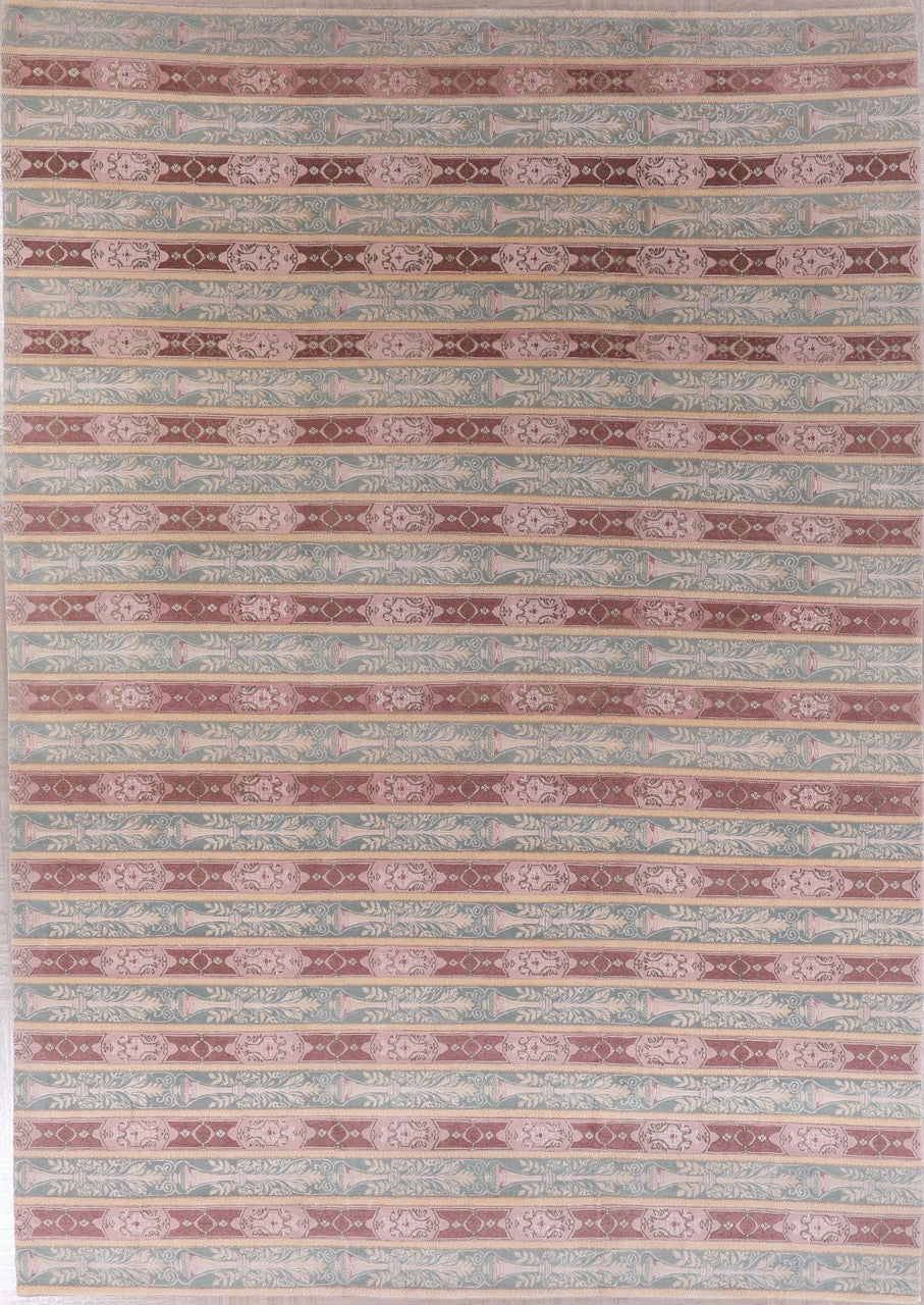 Nepali Modern Handmade Oversized Wool Rug.