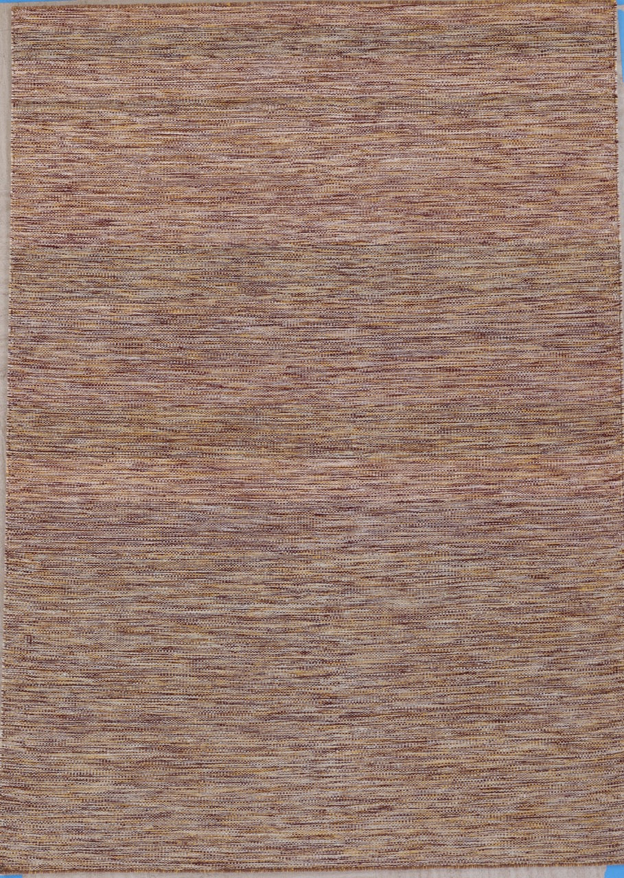 Handmade Modern Wool Striped Multicolor Flat Weave Kilim