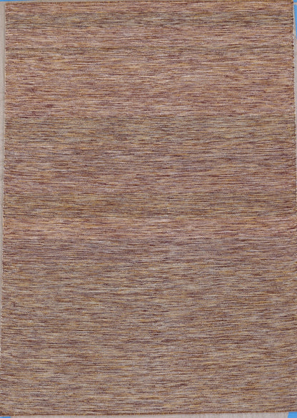 Handmade Modern Wool Striped Multicolor Flat Weave Kilim