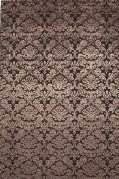 Indian Contemporary  Handwoven Wool & Silk Area Rug