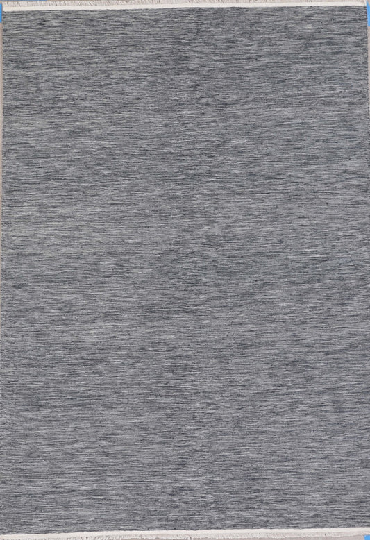 Handmade Modern Wool Multicolor Striped Kilim featured #7562523607210 