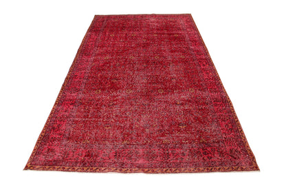 Vintage Wool Handmade Turkish Red Carpet