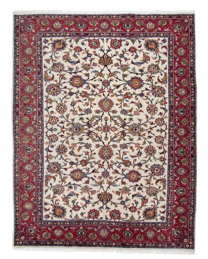 Traditional Sarouk Sultanabad Fine Hand-knotted Persian Carpet