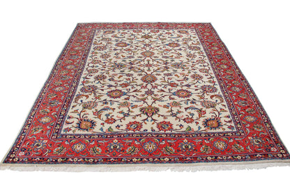 Traditional Sarouk Sultanabad Fine Hand-knotted Persian Carpet-id6
