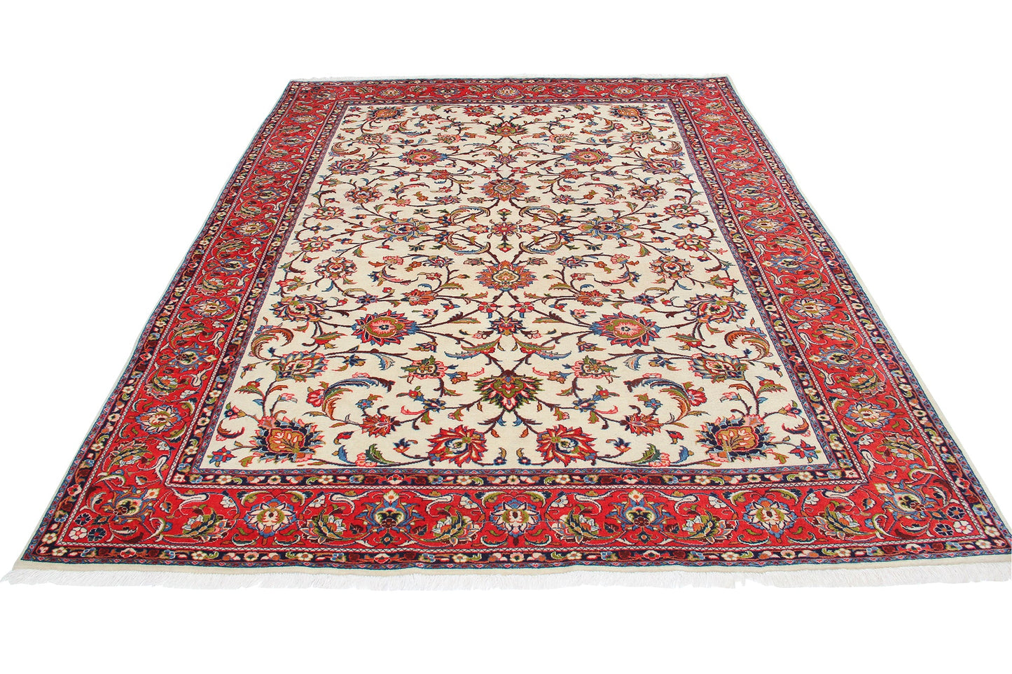 Traditional Sarouk Sultanabad Fine Hand-knotted Persian Carpet