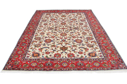 Traditional Sarouk Sultanabad Fine Hand-knotted Persian Carpet