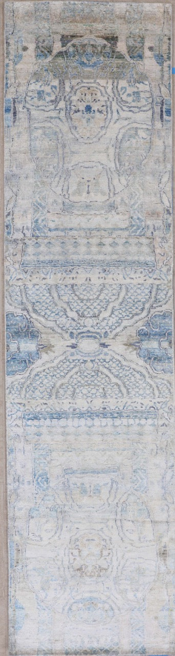 Modern Transitional Indian Hand-Knotted Runner product image #27784308981930