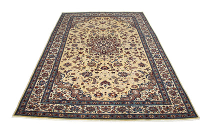 Persian Traditional Wool Hand-Knotted Nain Wool Area Rug