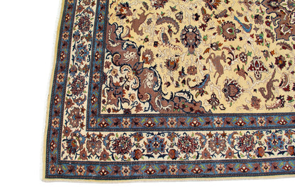 Persian Traditional Wool Hand-Knotted Nain Wool Area Rug