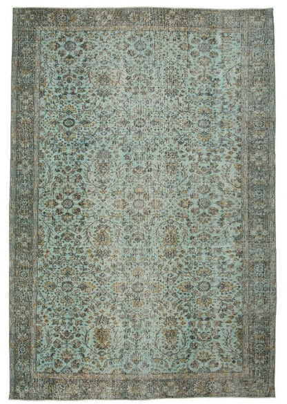 Handmade Turkish Vintage Wool Carpet Traditional Floral  Design