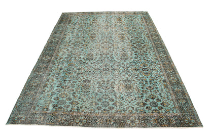 Handmade Turkish Vintage Wool Carpet Traditional Floral  Design