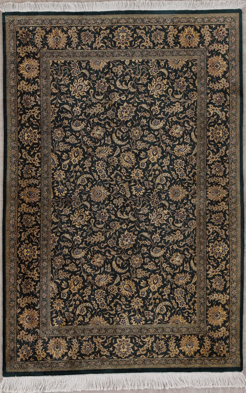 Traditional Hand-Knotted Fine Persian Qom Pure Silk Rug product image #28195849666730