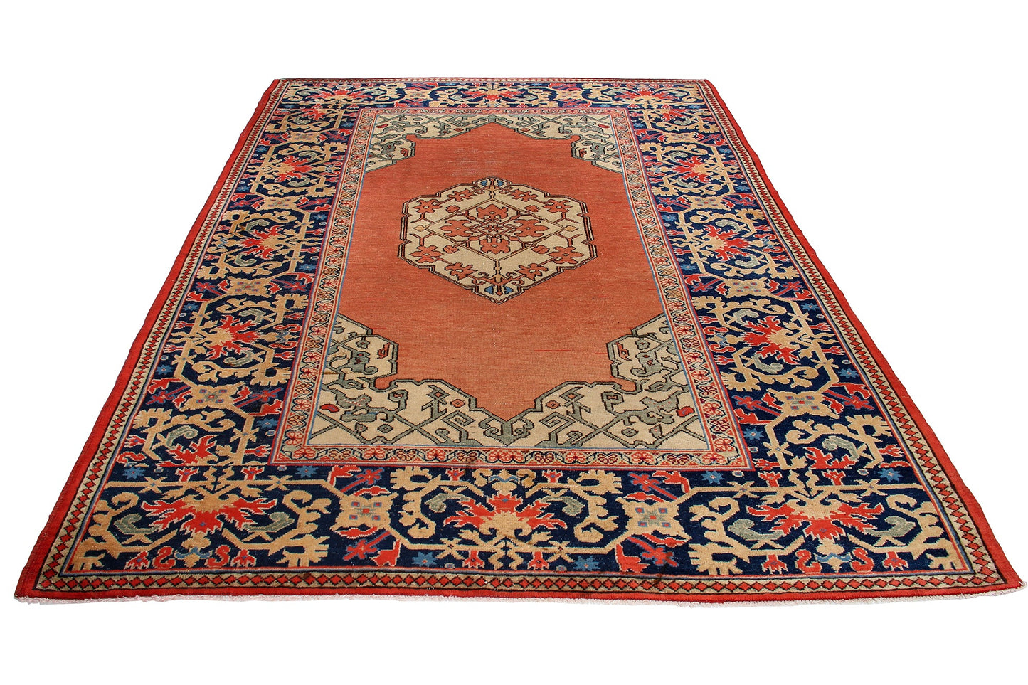 Traditional Turkish Vintage Wool Area Rug