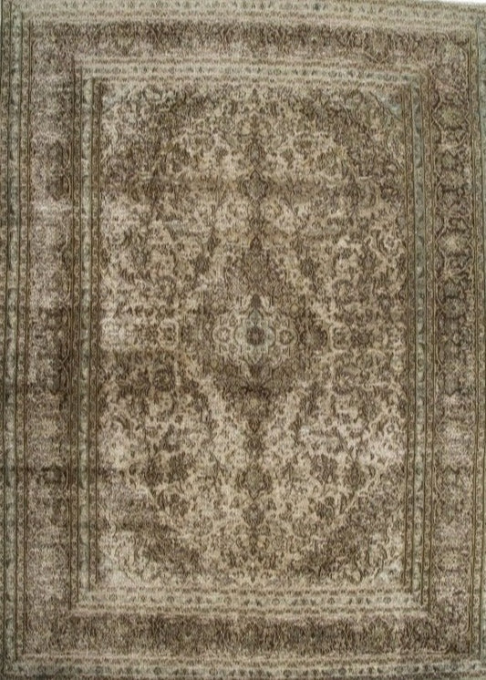 Persian Fine Handmade Wool  Vintage  Look Carpet featured #7584730546346 