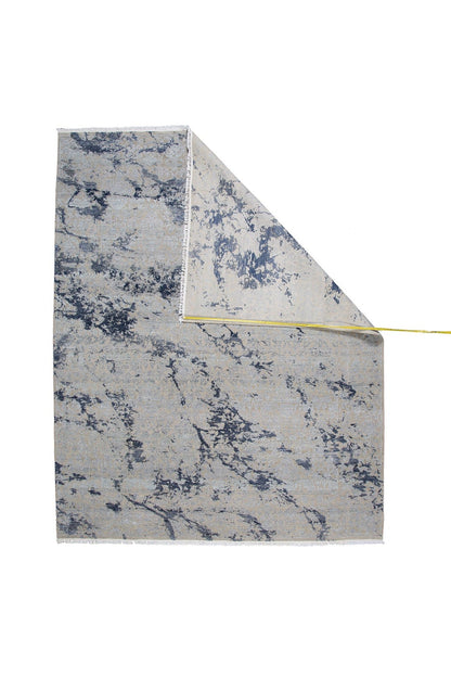 Modern Indian Wool & Silk Area Rug With An Abstract Design