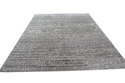 Modern Indian Handmade Area Rug with an Abstract Design