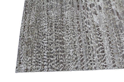 Modern Indian Handmade Area Rug with an Abstract Design